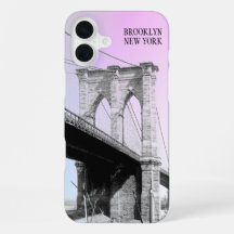 Vintage Brooklyn Bridge Blaue Himmel