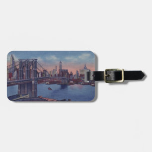 Vintage Brooklyn Bridge Gepäckanhänger