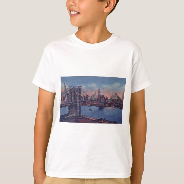 Vintage Brooklyn Bridge T-Shirt (Vorderseite)