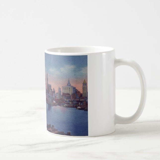 Vintage Brooklyn Bridge Tasse (Rechts)