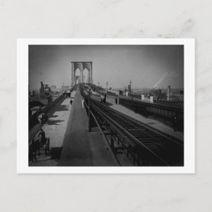 Vintage Brooklyn Bridge vor 1900 Postkarte