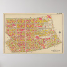 Vintage Brooklyn-Karte | George Washington Bromley