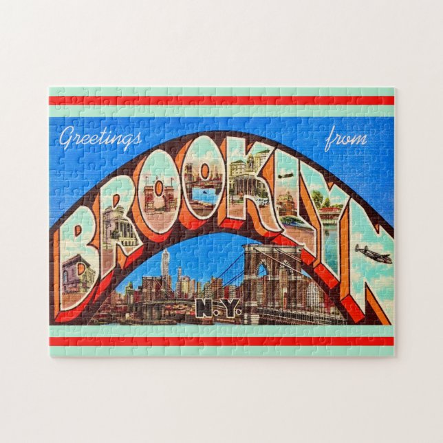 Vintage Brooklyn NY 11x14  Puzzle (Horizontal)