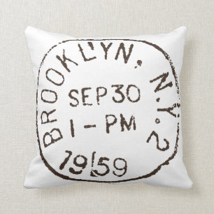 vintage brooklyn nyc new york city trendy post kissen