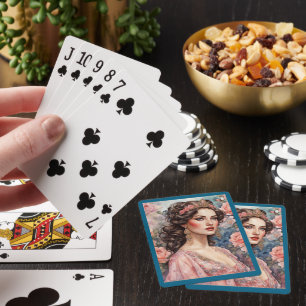 Vintage Brown Eyed Lady Spielkarten