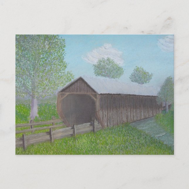 Vintage Brücke Postkarte (Vorderseite)
