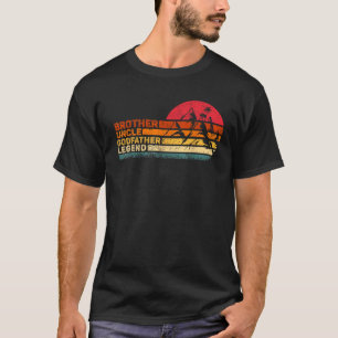 Vintage Bruder Onkel Pate Legende Lustiger Vater T-Shirt