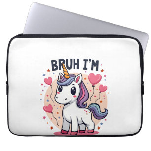 Vintage Bruh ich bin 8 Einhorn Geburtstagsfeier Sü Laptopschutzhülle