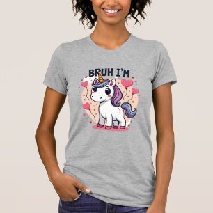 Vintage Bruh ich bin 8 Einhorn Geburtstagsfeier Sü T-Shirt