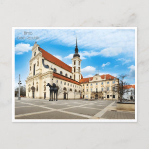 vintage Brünn Tschechien République tchèque Postkarte