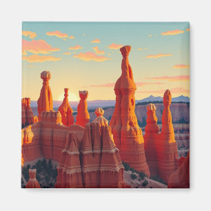 Vintage Bryce Canyon Utah Retro-Reisemagnet Magnet