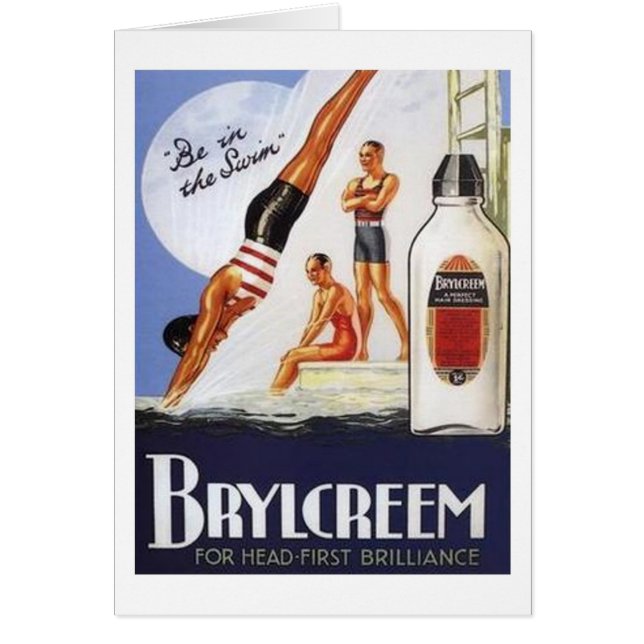 Vintage Brylcreem Be in Swim Ad (Vorne)