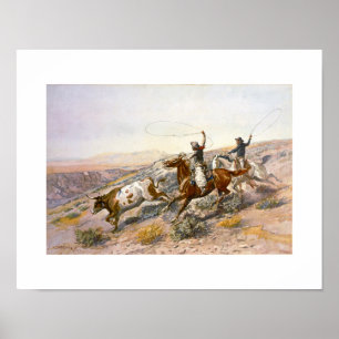 Vintage Buccaros Charles Marion Russell Poster