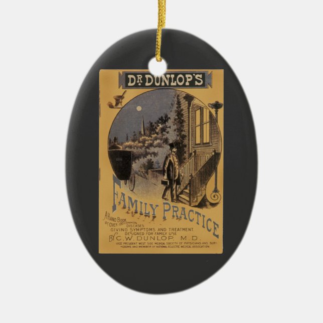Vintage Buchbegleitungspraxis von Doktor Dunlop Keramikornament (Vorne)
