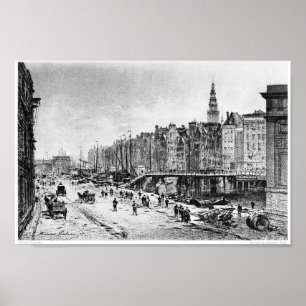 Vintage Buchdarstellung Poster