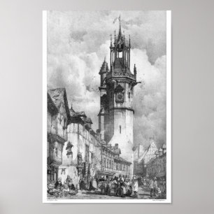 Vintage Buchdarstellung Poster