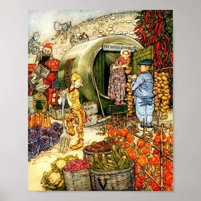 Vintage Buchdarstellung Poster (Vorne)