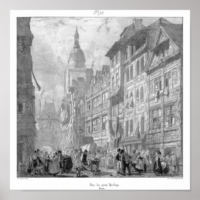 Vintage Buchdarstellung Poster (Vorne)