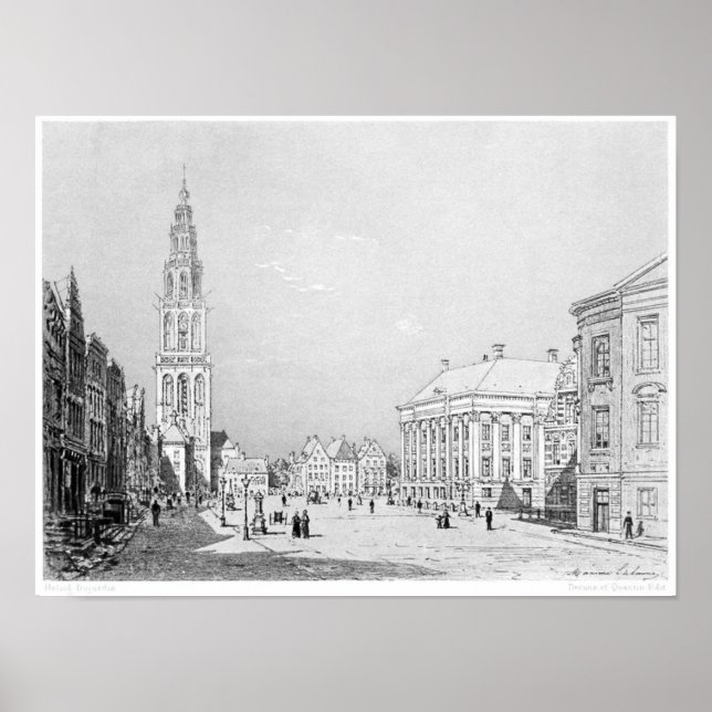 Vintage Buchdarstellung Poster (Vorne)