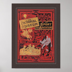 VINTAGE BUCHDECKUNG 1894 ART POSTER