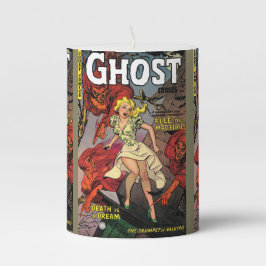 Vintage Buchdesigns für Retro Horror Comic Stumpenkerze