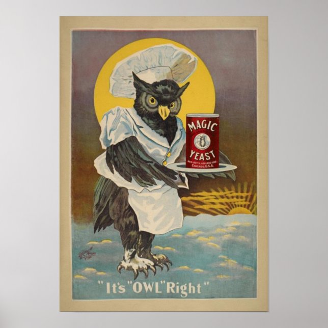 Vintage Buchdruck Poster (Vorne)