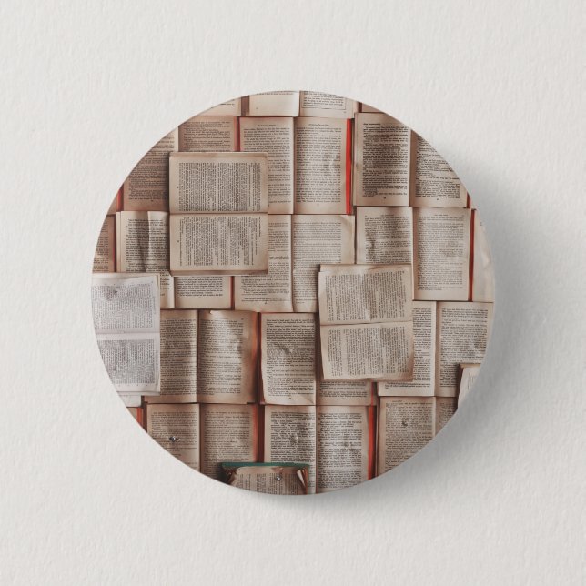 Vintage Bücher Button (Vorderseite)