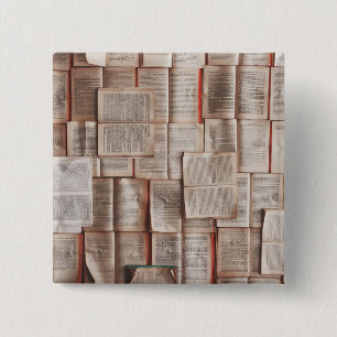 Vintage Bücher Button