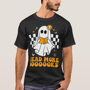 Vintage Bücher Ghost Lesen Sie mehr Bücher Lehrer  T-Shirt