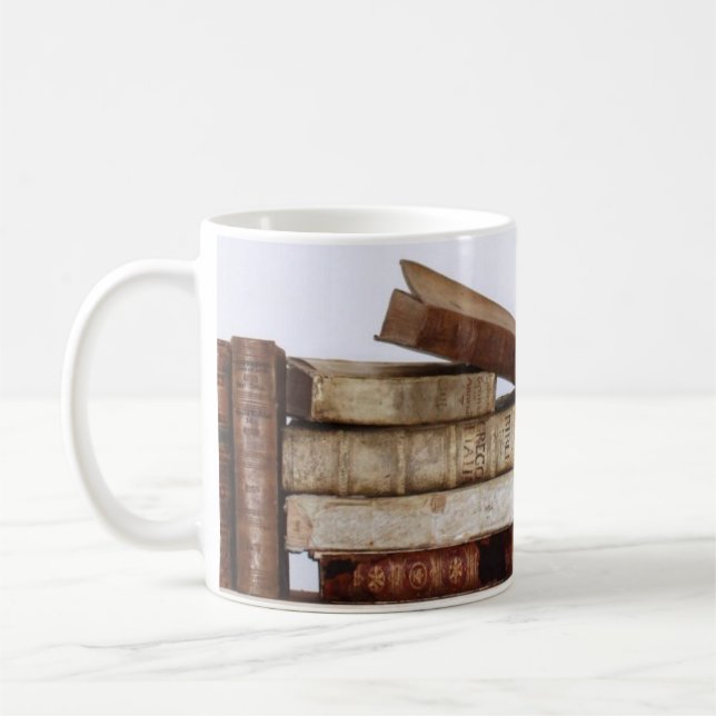 Vintage Bücher Kaffeetasse (Links)