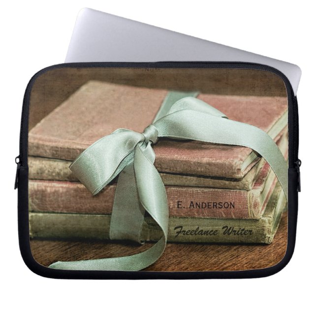 Vintage Bücher mit tadelloses Band-freiberuflich Laptopschutzhülle (Vorderseite)