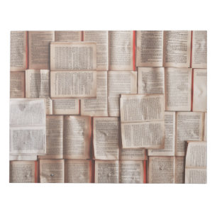 Vintage Bücher Notizblock