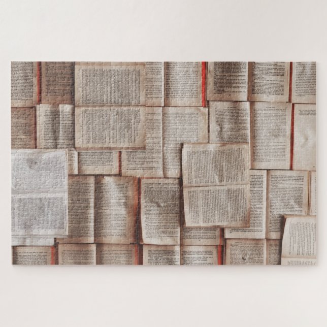 Vintage Bücher Puzzle (Horizontal)