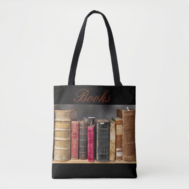 Vintage-Bücher-Tasche (Vorderseite)