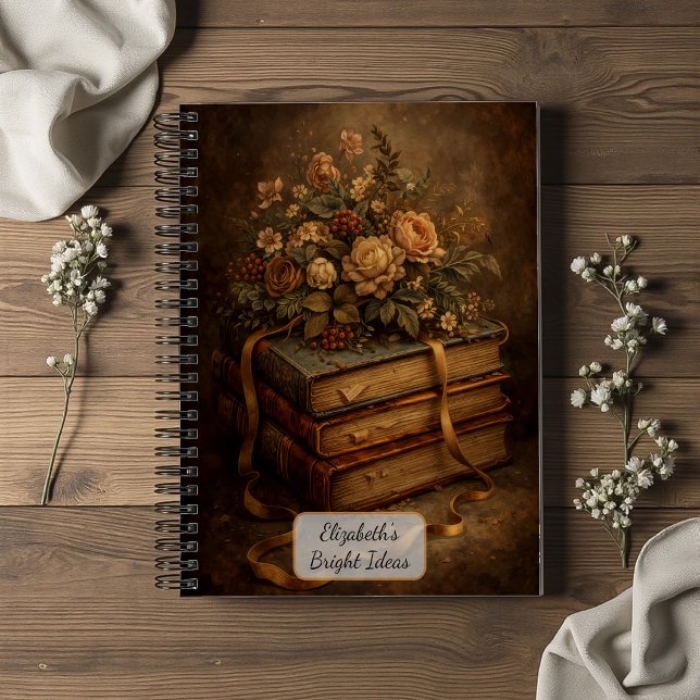 Vintage Bücher und Herbstblumen (Von Creator hochgeladen)