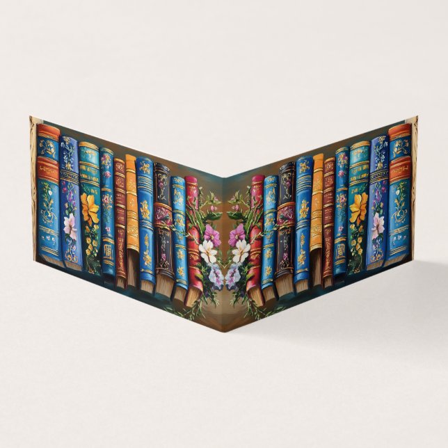 Vintage Bücher Visitenkarten