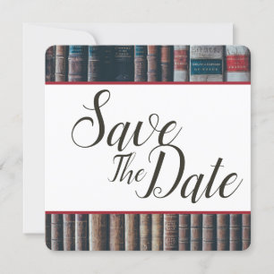 Vintage Bücherregal Save The Date