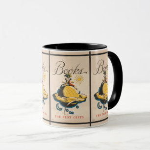 Vintage-Buchlesen Tasse