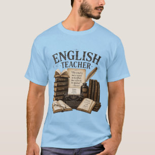 Vintage Buchliebhaber Englischlehrer T-Shirt