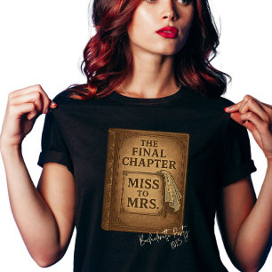 Vintage Buchliebhaber Junggesellinnenabschied T-Shirt