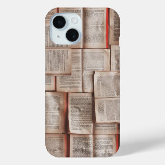 Vintage Buchseiten Offene Bücher Bibliophile Case-Mate iPhone Hülle
