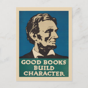 Vintage-Buchwerbung Abraham Lincoln Postkarte