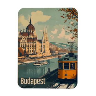 Vintage Budapest Magnet