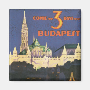 Vintage Budapest Magnet