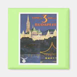 Vintage Budapest Ungarn Magnet