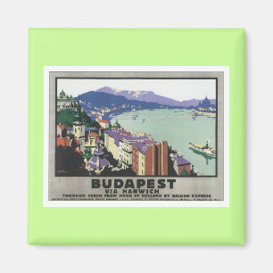 Vintage Budapest Ungarn Magnet