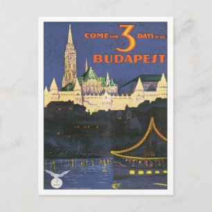 Vintage Budapest Ungarn Postkarte
