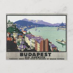 Vintage Budapest Ungarn Postkarte