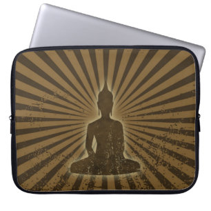 vintage Buddha-Figur Laptopschutzhülle