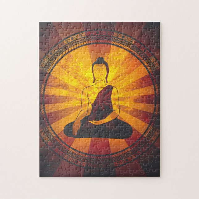 Vintage-Buddha Puzzle (Vertikal)